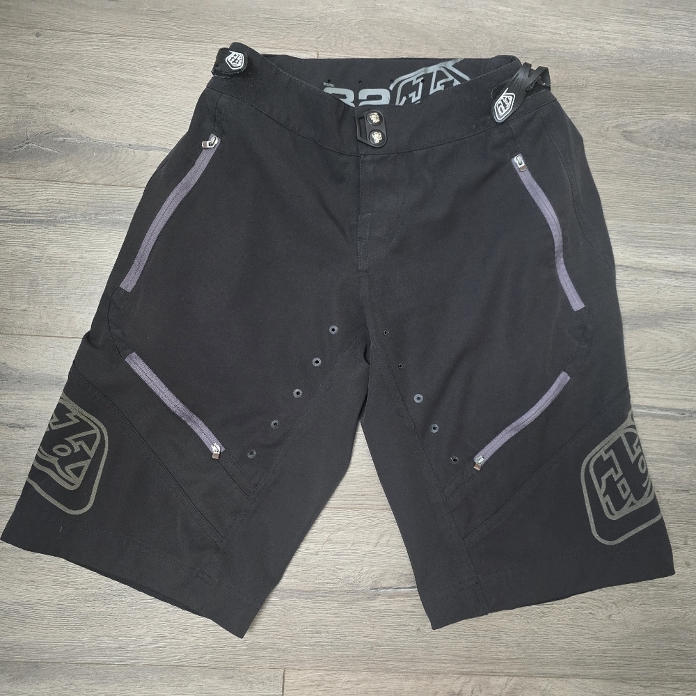 Troy Lee Designs Moto Shorts Size 32 Dirtbike Zippers Velcro Lightweight